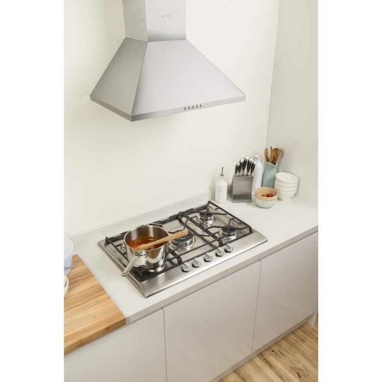 Indesit IP751SCIX Prime 75cm Gas Hob with Flame Failure Device  in Stainless steel