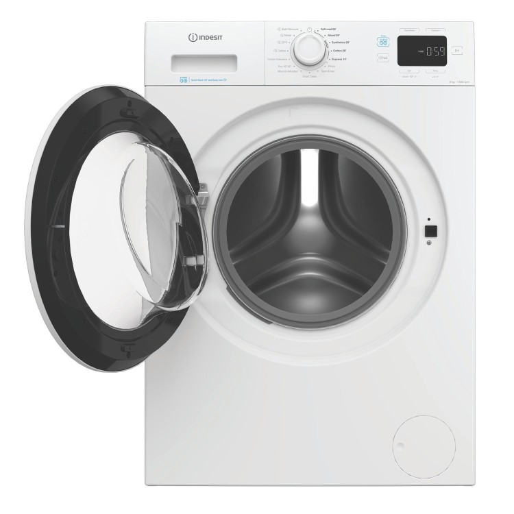Indesit Push&Go 8kg 1400rpm Washing Machine - White