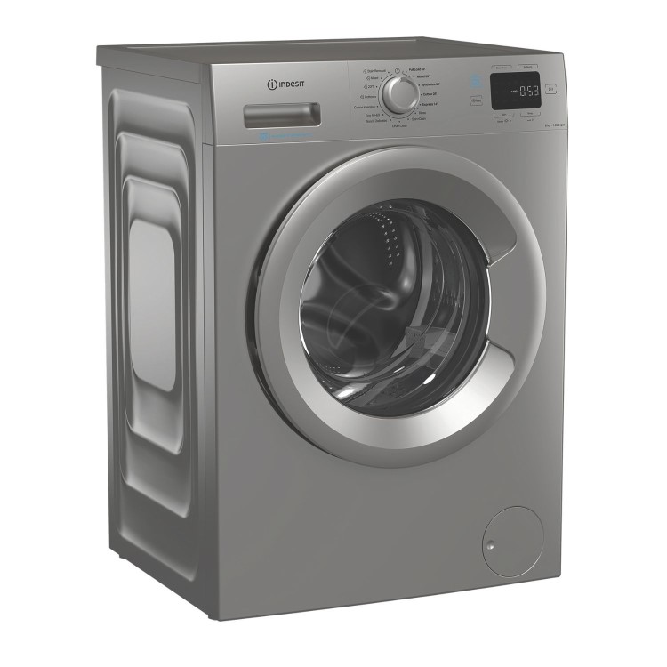 Indesit Push&Go 8kg 1400rpm Washing Machine - Silver