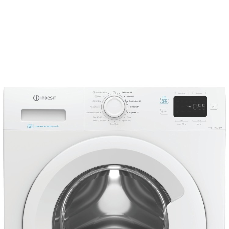 Indesit Push&Go 9kg 1400rpm Washing Machine - White