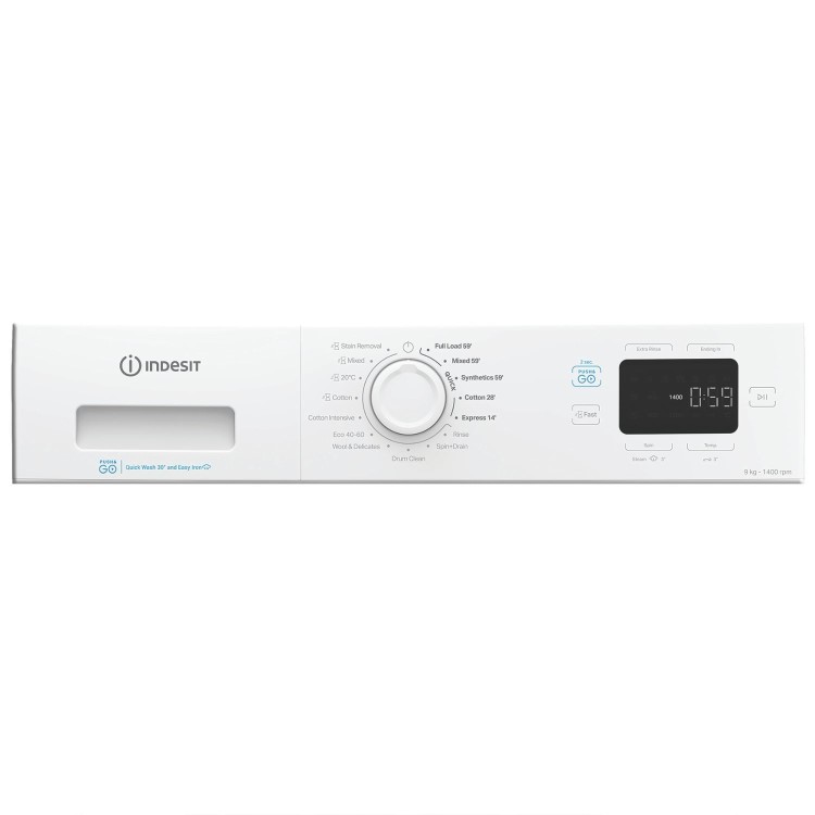 Indesit Push&Go 9kg 1400rpm Washing Machine - White