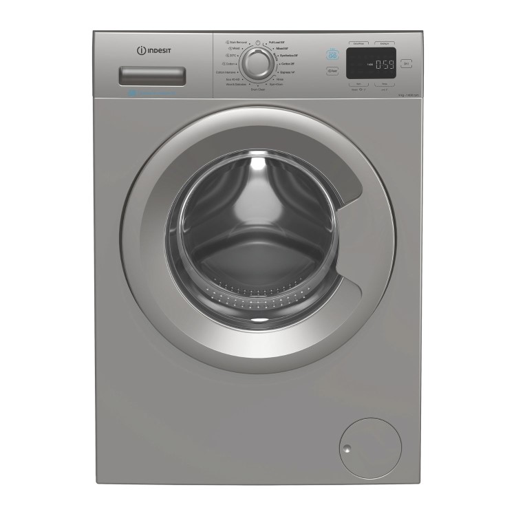 Indesit Push&Go 9kg 1400rpm Washing Machine - Silver