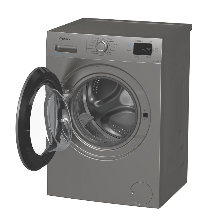 Indesit Push&Go 9kg 1400rpm Washing Machine - Silver