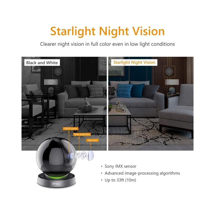 IMOU Ranger IQ 1080p HD Motion Sensning IP Wireless Camera - 1 Pack