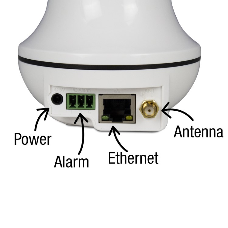 GRADE A1 - electriQ HD 1080p Wifi Baby Monitoring Pan Tilit Zoom Camera with 2-way Audio & dedicated App
