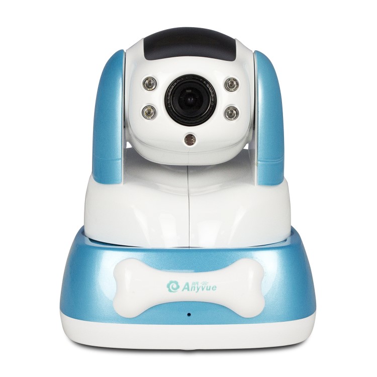 electriQ HD 720p Wifi Pet Monitoring Pan Tilt Zoom Camera with 2-way Audio & dedicated App - Blue
