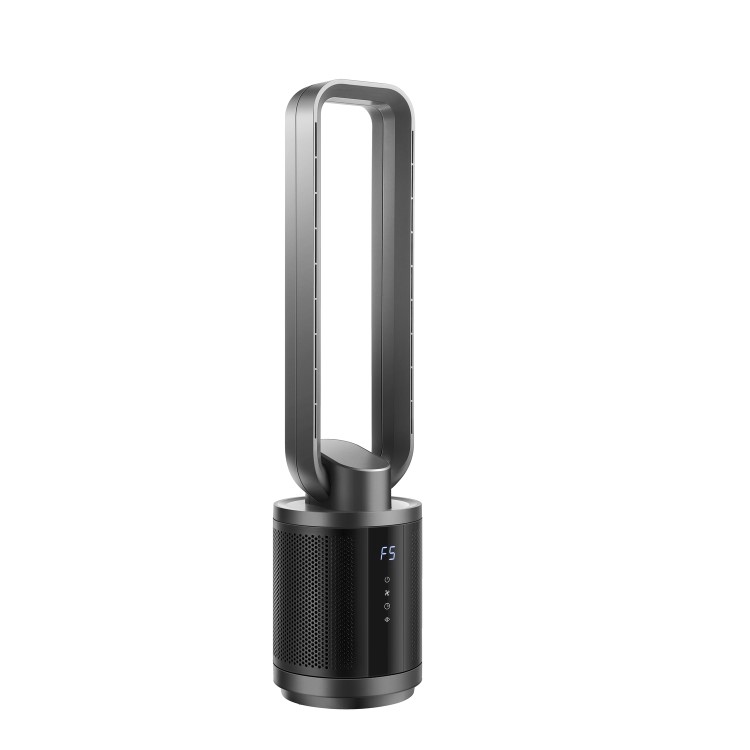 Refurbished electriQ 38 Inch Air Purifier Oscillating Tower Fan - Black