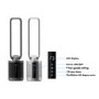 Quiet Dual HEPA Air Purifier and Pure Cool DC Fan with Remote Control for rooms up to 35 sqm - Black
