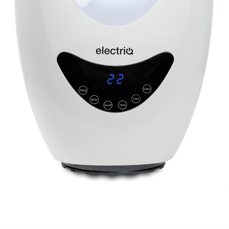 electriQ Bladeless Heater Fan 2kW with Optional Mood Light