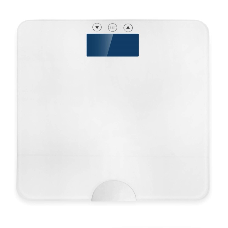 electriQ Bluetooth Smart Body Scale with Specialised ITO Glass and FREE iOS & Android app - White 
