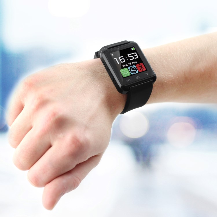 iQ Touch Screen Bluetooth Smart Watch - See Calls Texts Alerts and Messages and Answer Calls all via the Watch -  for Android devices