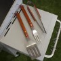 GRADE A1 - iQ 4 Burner Gas BBQ with Side Burner. Free Accessory Pack Includes BBQ Cover and Utensil Set