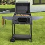 GRADE A1 - Charcoal American Grill BBQ with Chimney Smoker Function - Includes BBQ Cover Utensil Set 
