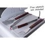 GRADE A2 - The Kentucky Premium 4 Burner Gas BBQ in Silver - Includes BBQ Cover and Utensil Set
