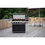 GRADE A2 - The Alabama 6 Burner Gas BBQ in Black Stainless Steel with Free BBQ Cover