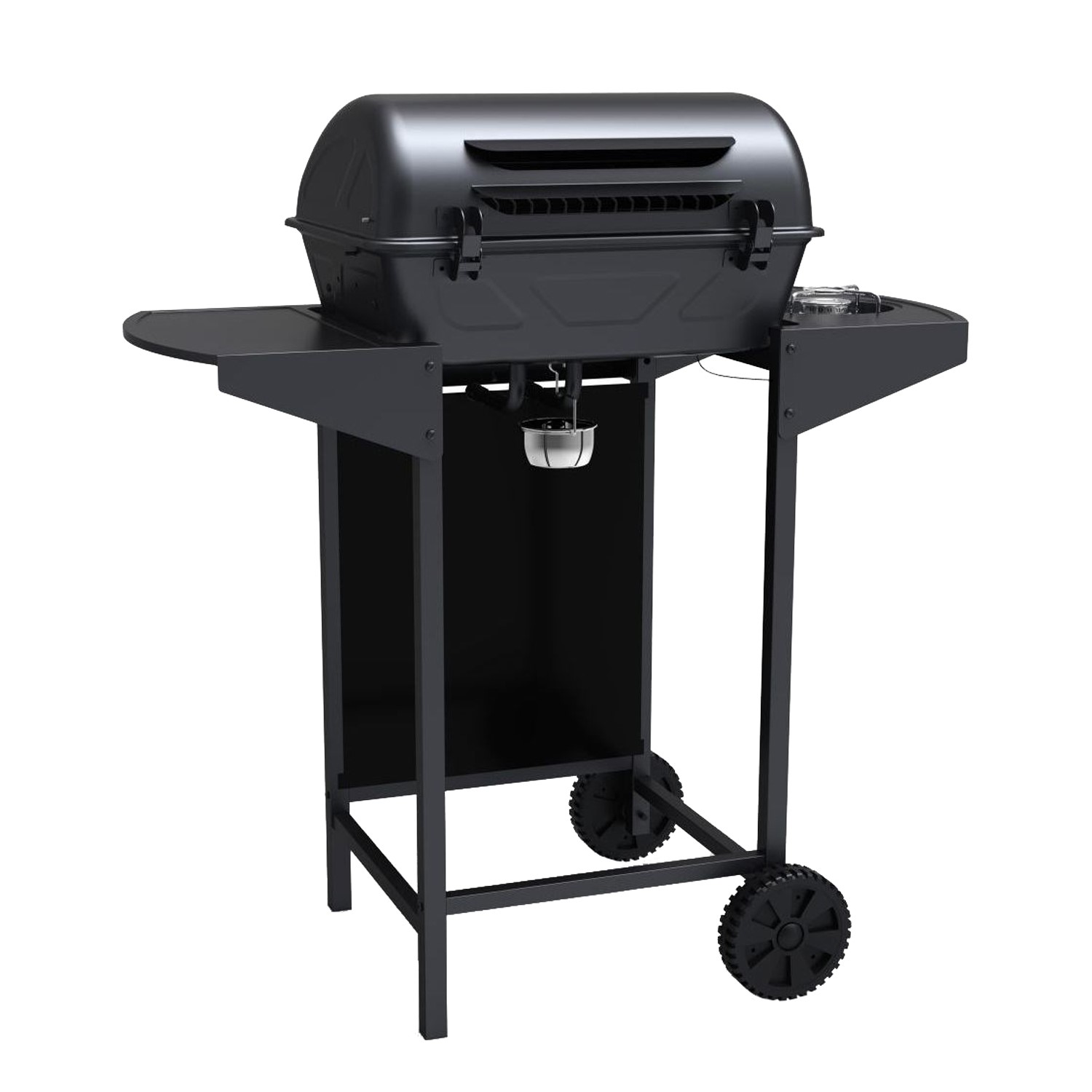 Boss Grill Louisiana 2 Burner Gas BBQ Grill with Side Burner Black