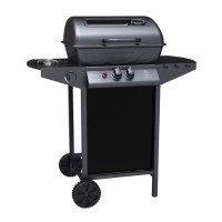 GRADE A2 - The Louisiana 2 Burner Gas BBQ with Side Burner. 