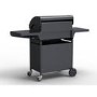 GRADE A2 - The Kentucky Premium 4 Burner Black Gas BBQ - Includes BBQ Cover and Utensils Set