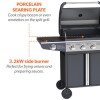 Boss Grill IQBBQ4BBLEN Kentucky Premium - 4 Burner Gas BBQ Grill with Side Burner - Black    
