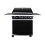 GRADE A2 - The Alabama Elite 4 Burner Black Gas BBQ