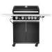Boss Grill Alabama Elite - 4 Burner Gas BBQ Grill with Side Burner - Black