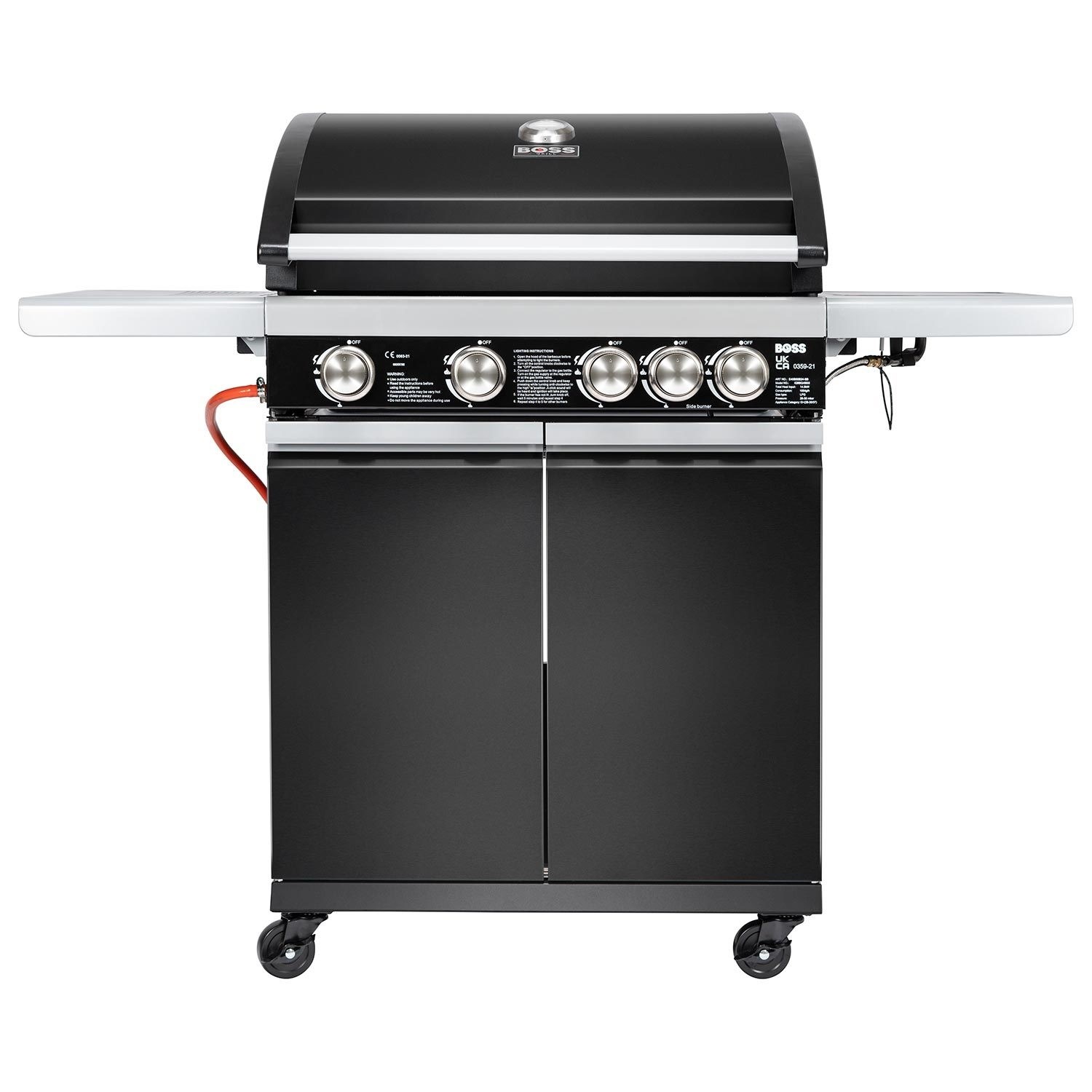 Boss Grill Alabama Elite 4 Burner Gas BBQ in Black