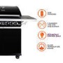 Refurbished Boss Grill Alabama Elite - 4 Burner Gas BBQ Grill with Side Burner - Black