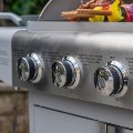 Boss Grill Kentucky Premium - 4 Burner Gas BBQ Grill with Side Burner - Stainless Steel