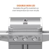 Refurbished Boss Grill Kentucky Premium 4 Burner Gas BBQ - Silver