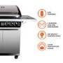 Refurbished Boss Grill Alabama Elite - 4 Burner Gas BBQ with Side Burner - Stainless Steel 