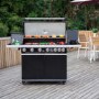 Refurbished Boss Grill Alabama Elite - 6 Burner Gas BBQ Grill with Side Burner - Black