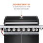 Refurbished Boss Grill Alabama Elite IQBBQ6BBL 6 Burner Gas BBQ with Side Burner in Black