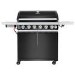 Boss Grill Alabama Elite - 6 Burner Gas BBQ Grill with Side Burner - Black