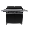 GRADE A2 - The Tennessee Elite 6 Burner Gas Black BBQ - Includes BBQ Cover and Utensil Set