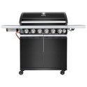 IQBBQ6BBL Boss Grill Alabama Elite - 6 Burner Gas BBQ Grill with Side Burner - Black