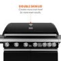 Refurbished Boss Grill Alabama Elite IQBBQ6BBL 6 Burner Gas BBQ with Side Burner Black