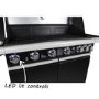 GRADE A1 - The Tennessee Elite 6 Burner Gas Black BBQ - Includes BBQ Cover and Utensil Set