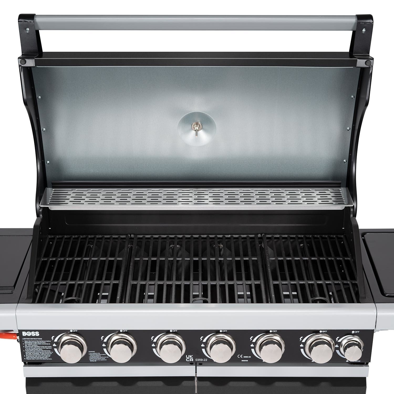 Boss Grill Alabama Elite 6 Burner Gas BBQ in Black Boss Grill Alabama Elite 6 Burner Gas BBQ in Black