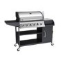 Boss Grill Texas Slimline Outdoor Kitchen - 6 Burner Gas BBQ with Sink - Black
