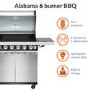 Boss Grill Alabama Elite - 6 Burner Gas BBQ with Side Burner - Stainless Steel