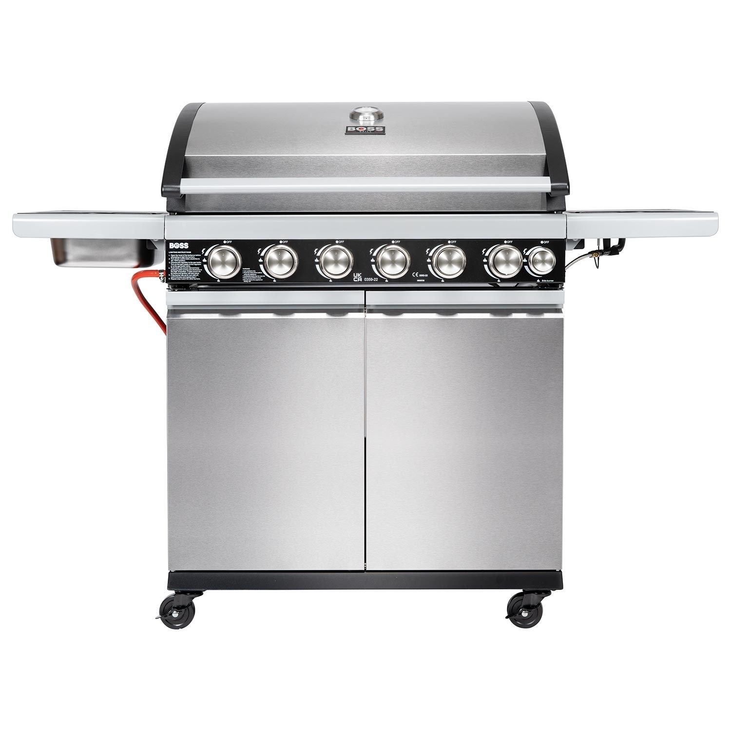 Boss Grill Alabama Elite 6 Burner Gas BBQ in Stainless Steel