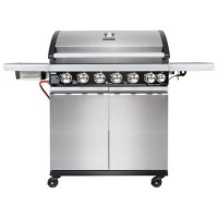 Boss Grill Alabama Elite - 6 Burner Gas BBQ with Side Burner - Stainless Steel Boss Grill Alabama Elite - 6 Burner Gas BBQ with Side Burner - Stainless Steel