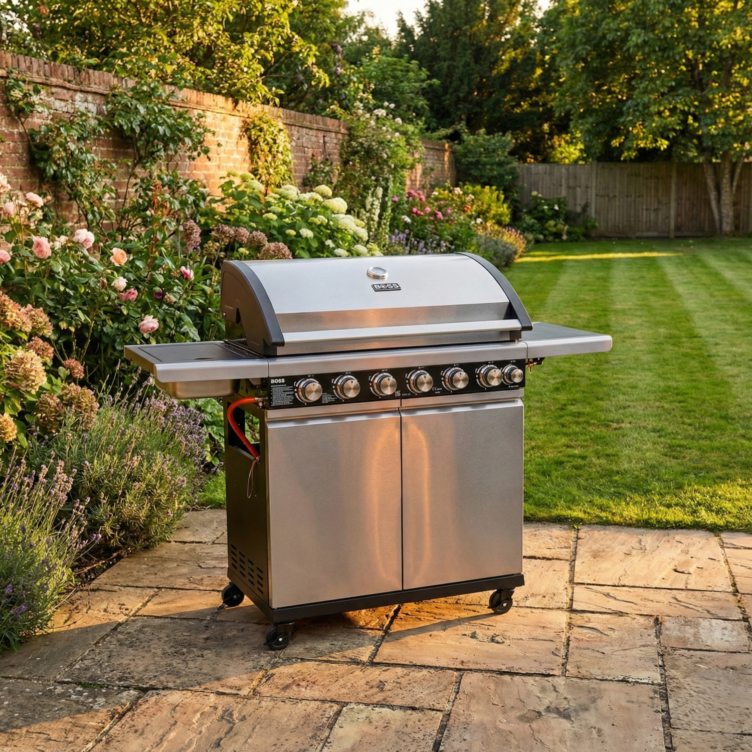 Boss Grill Alabama Elite 6 Burner Gas Bbq In Stainless Steel IQBBQ6BSS