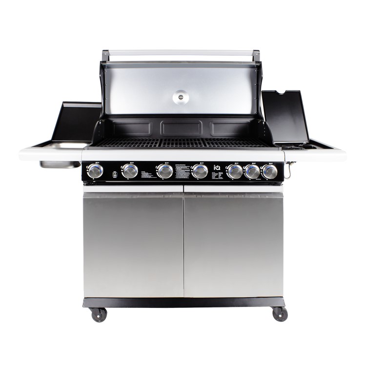 Refurbished Boss Grill Alabama Elite - 6 Burner Gas BBQ with Side Burner - Stainless Steel