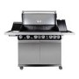 GRADE A2 - The Alabama Elite 6 Burner Gas BBQ In Stainless Steel  - Includes BBQ Cover
