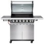 Boss Grill Alabama Elite - 6 Burner Gas BBQ with Side Burner - Stainless Steel