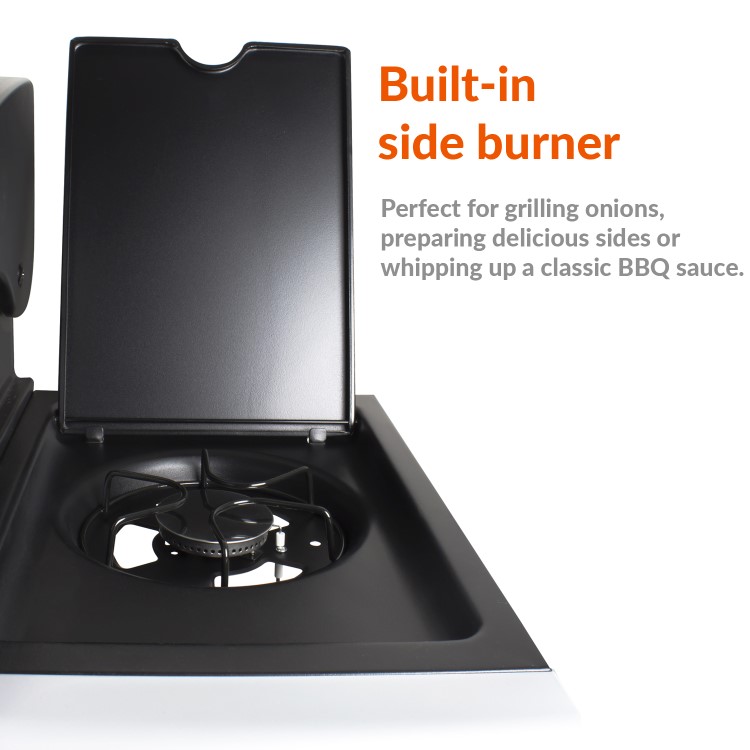 GRADE A2 - The Alabama Elite 6 Burner Gas BBQ In Stainless Steel  - Includes BBQ Cover