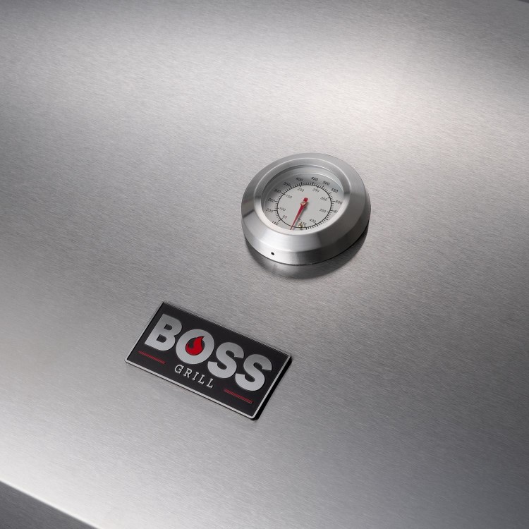 Refurbished Boss Grill Alabama Elite - 6 Burner Gas BBQ with Side Burner - Stainless Steel