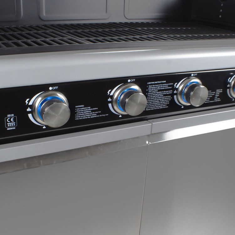 Refurbished Boss Grill Alabama Elite - 6 Burner Gas BBQ with Side Burner - Stainless Steel