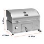 Refurbished Boss Grill Built-In Charcoal BBQ – Stainless Steel
